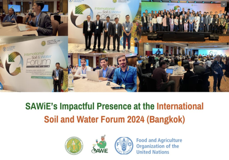 SAWiE’s Impactful Presence at the International Soil and Water Forum 2024 (Bangkok)